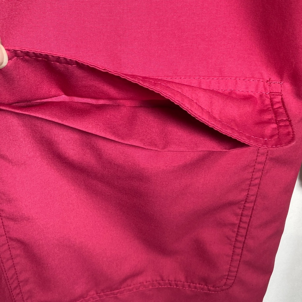 L.L. Bean Women's Fuchsia Water Repellant Trench Coat VN 03790 Sz XLP - Picture 5 of 15